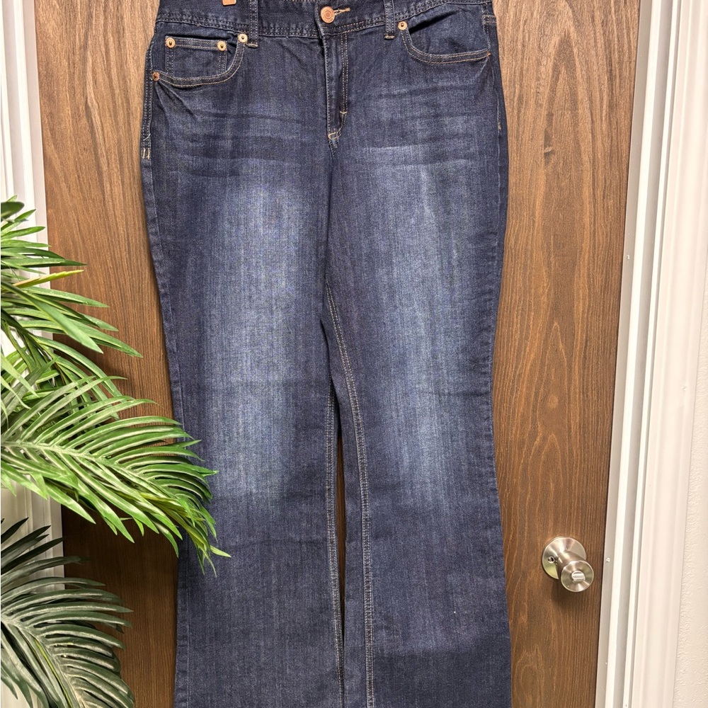 Maurices Dark Wash Bootcut Jeans | Size 11/12 REG | Stretch - Picture 1 of 10